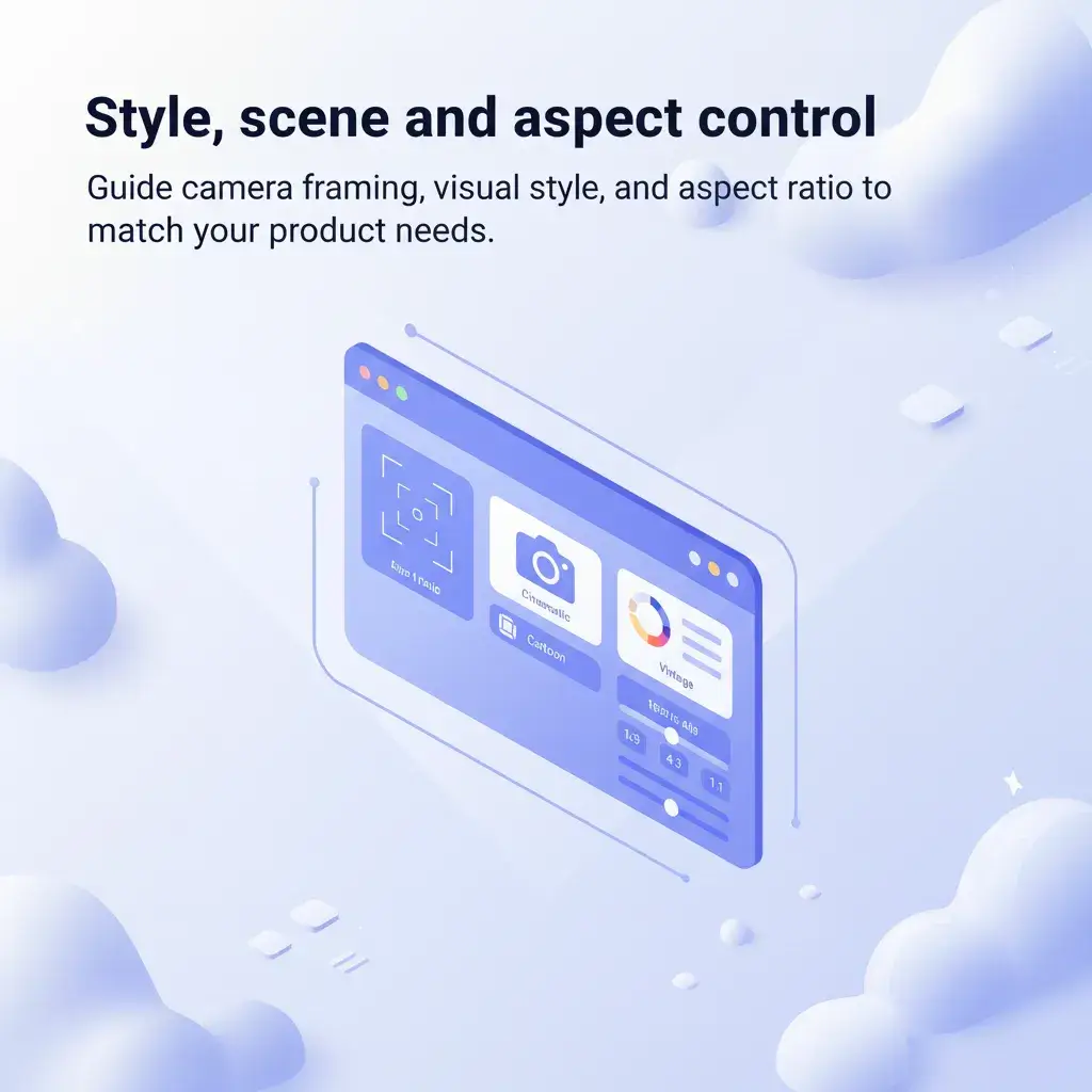 Style, scene, and aspect control