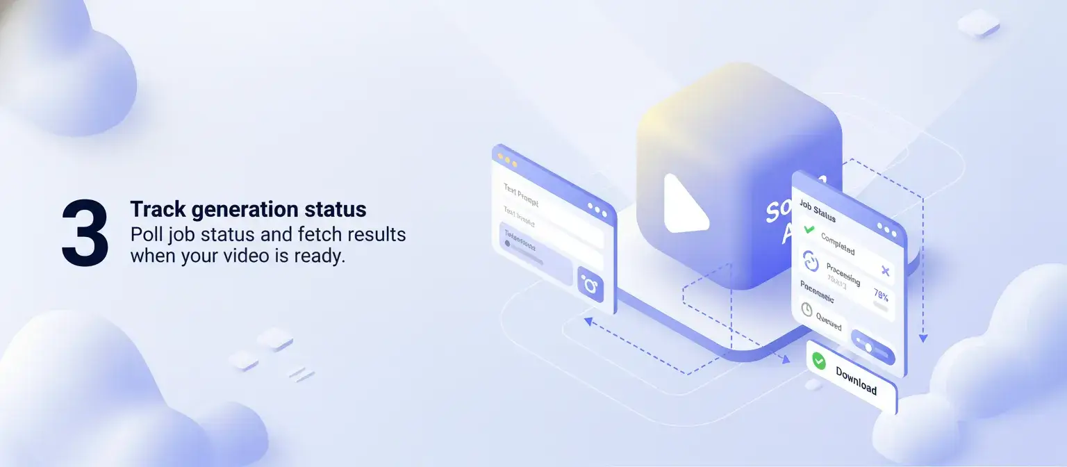 Track generation status